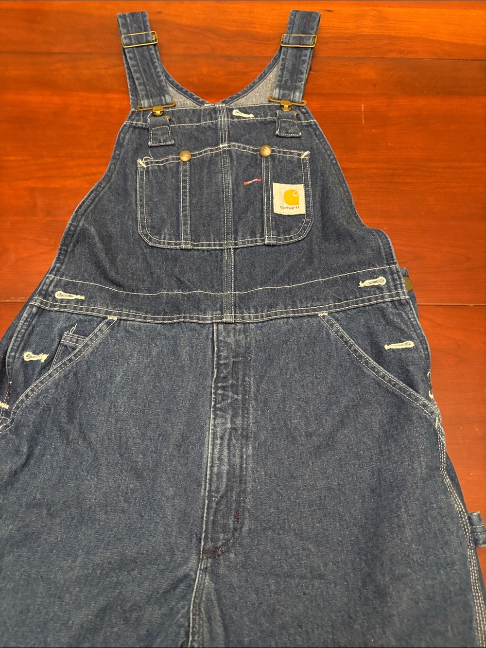 Carhartt Indigo Blue Denim Bib Overalls